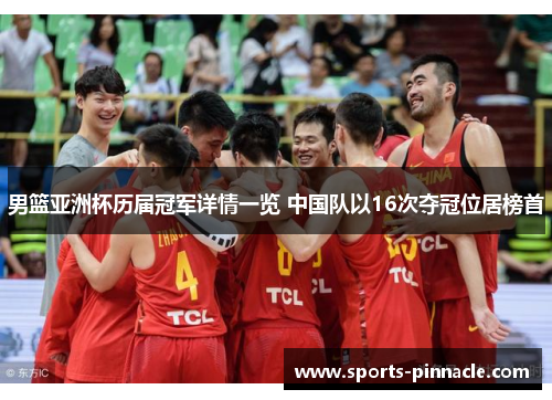 男篮亚洲杯历届冠军详情一览 中国队以16次夺冠位居榜首
